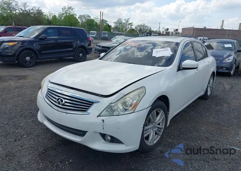 2012 Infiniti G25 Journey from USA, damaged, VIN JN1DV6AP5CM700338